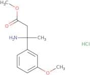 Methyl 3-amino-3-(3-methoxyphenyl)butanoate hydrochloride