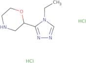 2-(4-Ethyl-4H-1,2,4-triazol-3-yl)morpholine dihydrochloride