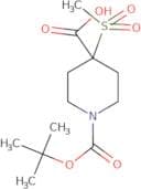 1-[(tert-Butoxy)carbonyl]-4-methanesulfonylpiperidine-4-carboxylic acid