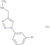 {[1-(3-Bromophenyl)-1H-1,2,3-triazol-4-yl]methyl}(methyl)amine hydrochloride