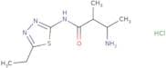3-Amino-N-(5-ethyl-1,3,4-thiadiazol-2-yl)-2-methylbutanamide hydrochloride