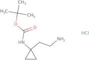 tert-Butyl N-[1-(2-aminoethyl)cyclopropyl]carbamate hydrochloride
