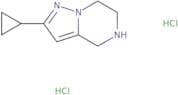 2-Cyclopropyl-4H,5H,6H,7H-pyrazolo[1,5-a]pyrazine dihydrochloride