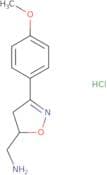 [3-(4-Methoxyphenyl)-4,5-dihydro-1,2-oxazol-5-yl]methanamine hydrochloride