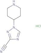 1-(Piperidin-4-yl)-1H-1,2,4-triazole-3-carbonitrile hydrochloride