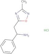 2-(3-Methyl-1,2,4-oxadiazol-5-yl)-1-phenylethan-1-amine hydrochloride