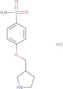 4-(Pyrrolidin-3-ylmethoxy)benzene-1-sulfonamide hydrochloride