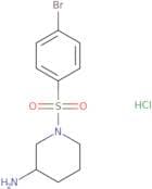 1-(4-Bromobenzenesulfonyl)piperidin-3-amine hydrochloride