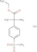 Ethyl 2-amino-2-(4-methanesulfonylphenyl)propanoate hydrochloride
