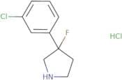 3-(3-Chlorophenyl)-3-fluoropyrrolidine hydrochloride
