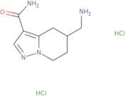 5-(Aminomethyl)-4H,5H,6H,7H-pyrazolo[1,5-a]pyridine-3-carboxamide dihydrochloride