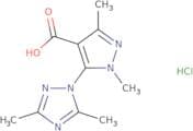 5-(3,5-Dimethyl-1H-1,2,4-triazol-1-yl)-1,3-dimethyl-1H-pyrazole-4-carboxylic acid hydrochloride