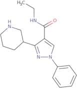 N-Ethyl-1-phenyl-3-(piperidin-3-yl)-1H-pyrazole-4-carboxamide