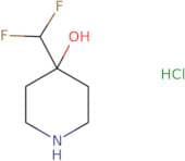 4-(difluoromethyl)piperidin-4-ol hcl