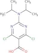 2-[Bis(propan-2-yl)amino]-4,6-dichloropyrimidine-5-carboxylic acid
