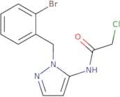 N-{1-[(2-Bromophenyl)methyl]-1H-pyrazol-5-yl}-2-chloroacetamide