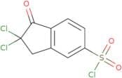 2,2-Dichloro-1-oxo-2,3-dihydro-1H-indene-5-sulfonyl chloride