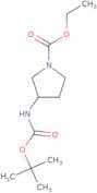 Ethyl 3-{[(tert-butoxy)carbonyl]amino}pyrrolidine-1-carboxylate