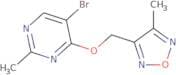 5-Bromo-2-methyl-4-[(4-methyl-1,2,5-oxadiazol-3-yl)methoxy]pyrimidine