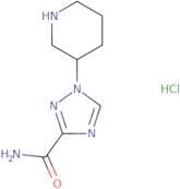 1-(Piperidin-3-yl)-1H-1,2,4-triazole-3-carboxamide hydrochloride
