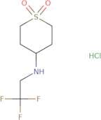 4-[(2,2,2-Trifluoroethyl)amino]-1λ⁶-thiane-1,1-dione hydrochloride