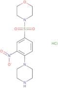 4-[3-Nitro-4-(piperazin-1-yl)benzenesulfonyl]morpholine hydrochloride