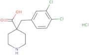 4-[(3,4-Dichlorophenyl)methyl]piperidine-4-carboxylic acid hydrochloride