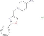 1-[(2-Phenyl-1,3-oxazol-4-yl)methyl]piperidin-4-amine hydrochloride
