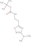 tert-Butyl N-{2-[3-(dimethylamino)-1,2,4-oxadiazol-5-yl]ethyl}carbamate
