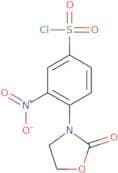 3-Nitro-4-(2-oxo-1,3-oxazolidin-3-yl)benzene-1-sulfonyl chloride