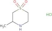3-​Methyl-​thiomorpholine 1,​1-​dioxide hydrochloride