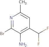 2-Bromo-4-(difluoromethyl)-6-methylpyridin-3-amine