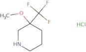 3-Methoxy-3-(trifluoromethyl)piperidine hydrochloride