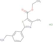 Ethyl 2-[3-(aminomethyl)phenyl]-4-methyl-1,3-thiazole-5-carboxylate hydrochloride