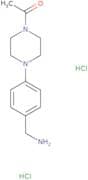 1-(4-(4-(Aminomethyl)phenyl)piperazin-1-yl)ethanone dihydrochloride