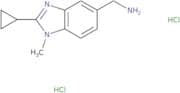 (2-Cyclopropyl-1-methyl-1H-1,3-benzodiazol-5-yl)methanamine dihydrochloride