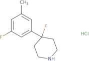 4-Fluoro-4-(3-fluoro-5-methylphenyl)piperidine hydrochloride