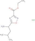 Ethyl 5-(1-amino-3-methylbutyl)-1,2,4-oxadiazole-3-carboxylate hydrochloride