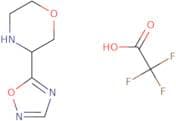 3-(1,2,4-Oxadiazol-5-yl)morpholine trifluoroacetate
