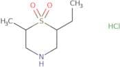 2-ethyl-6-methyl-1,4-thiazinane 1,1-dioxide hydrochloride