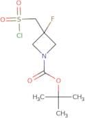 tert-Butyl 3-[(chlorosulfonyl)methyl]-3-fluoroazetidine-1-carboxylate