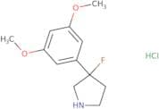 3-(3,5-Dimethoxyphenyl)-3-fluoropyrrolidine hydrochloride