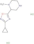 2-(3-Cyclopropyl-1,2,4-oxadiazol-5-yl)-1-methylpiperazine dihydrochloride