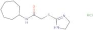 N-Cycloheptyl-2-(4,5-dihydro-1H-imidazol-2-ylsulfanyl)acetamide hydrochloride