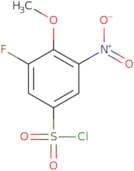 3-Fluoro-4-methoxy-5-nitrobenzene-1-sulfonyl chloride
