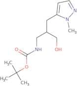 tert-Butyl N-{3-hydroxy-2-[(1-methyl-1H-pyrazol-5-yl)methyl]propyl}carbamate