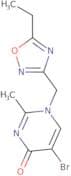 5-Bromo-1-[(5-ethyl-1,2,4-oxadiazol-3-yl)methyl]-2-methyl-1,4-dihydropyrimidin-4-one