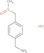 [4-(Methanesulfinylmethyl)phenyl]methanamine hydrochloride