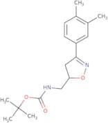 tert-Butyl N-{[3-(3,4-dimethylphenyl)-4,5-dihydro-1,2-oxazol-5-yl]methyl}carbamate