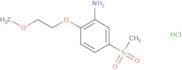 5-Methanesulfonyl-2-(2-methoxyethoxy)aniline hydrochloride